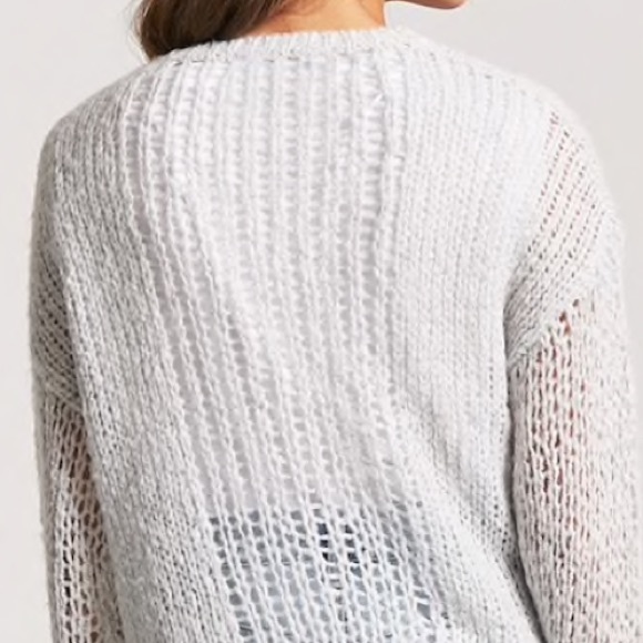 F21 Heather Gray Sweater - Picture 2 of 4
